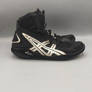 Vintage Asics Jackal Black Prime White Attack Wrestling Men Sz 10 Shoes jL203